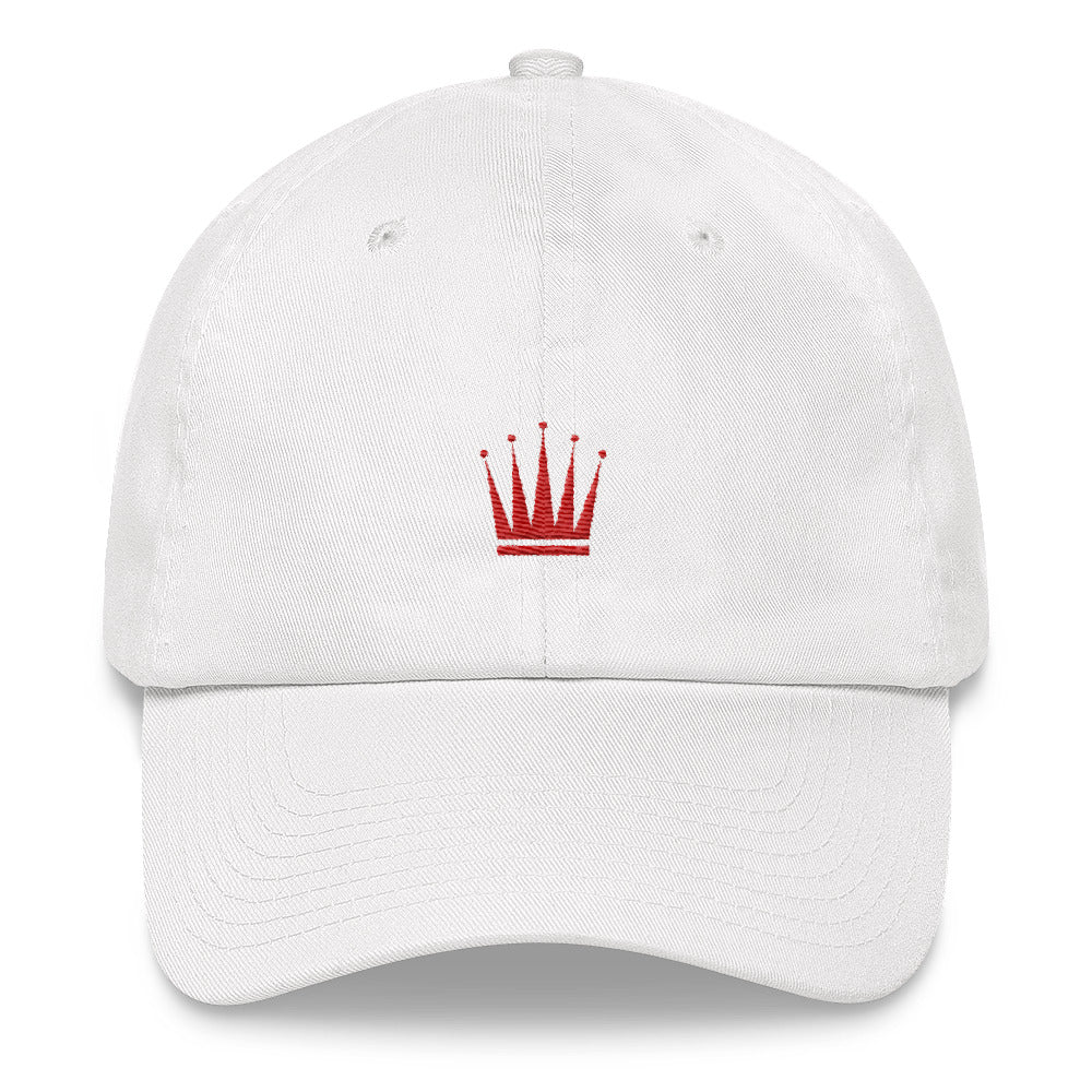 CLASSIC CROWN DAD HAT - WHITE